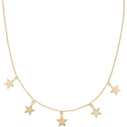 Collana Stelle Pendenti Oro AU9CLMSTG